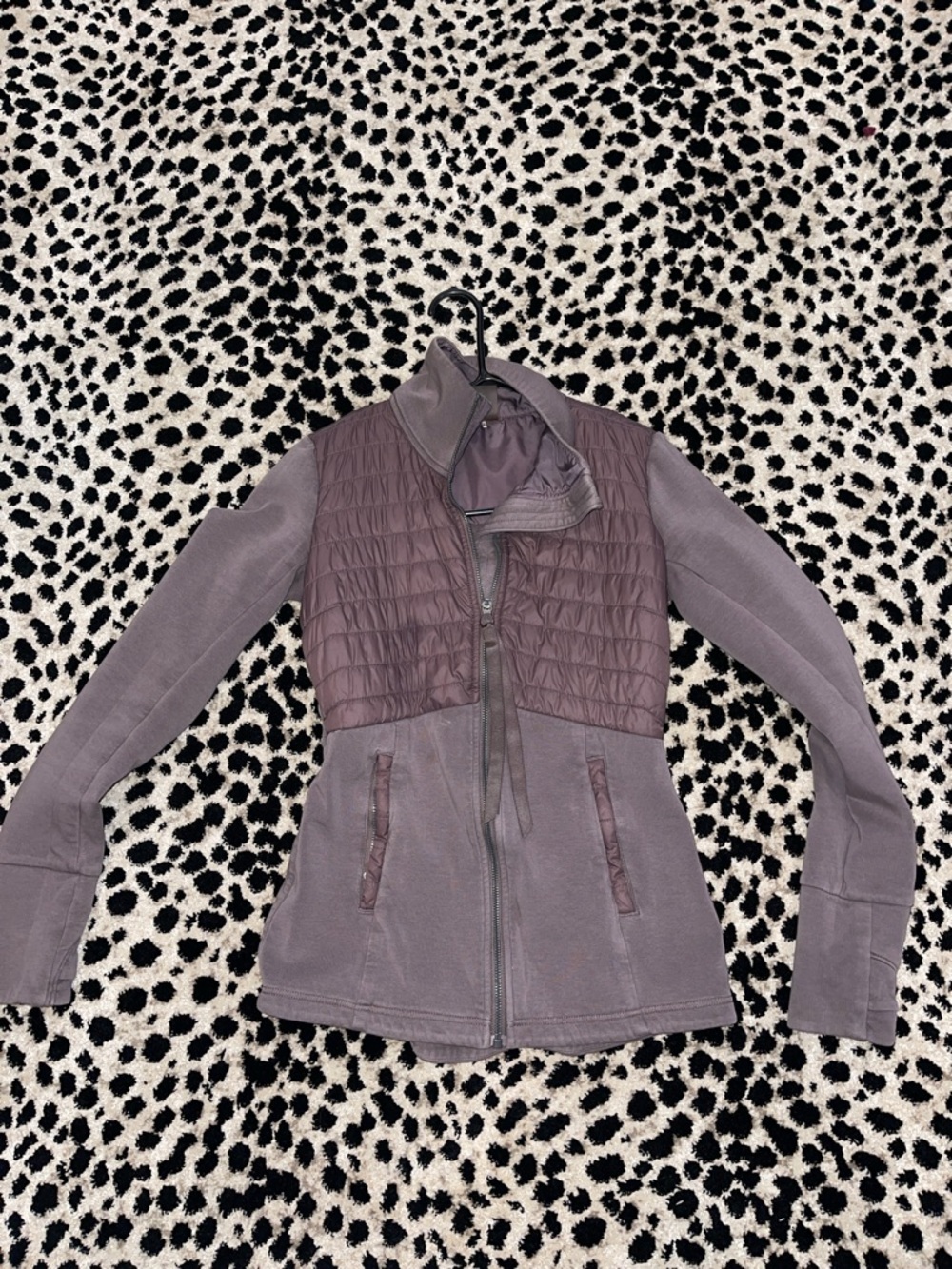 CALIA by Carrie Underwood Quilted Front Utility Jacket - Plum